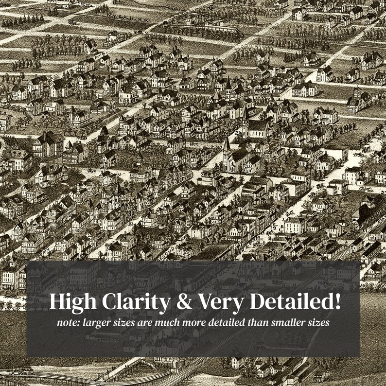 Atlantic Highlands Map 1894 Old Map of Atlantic Highlands Etsy