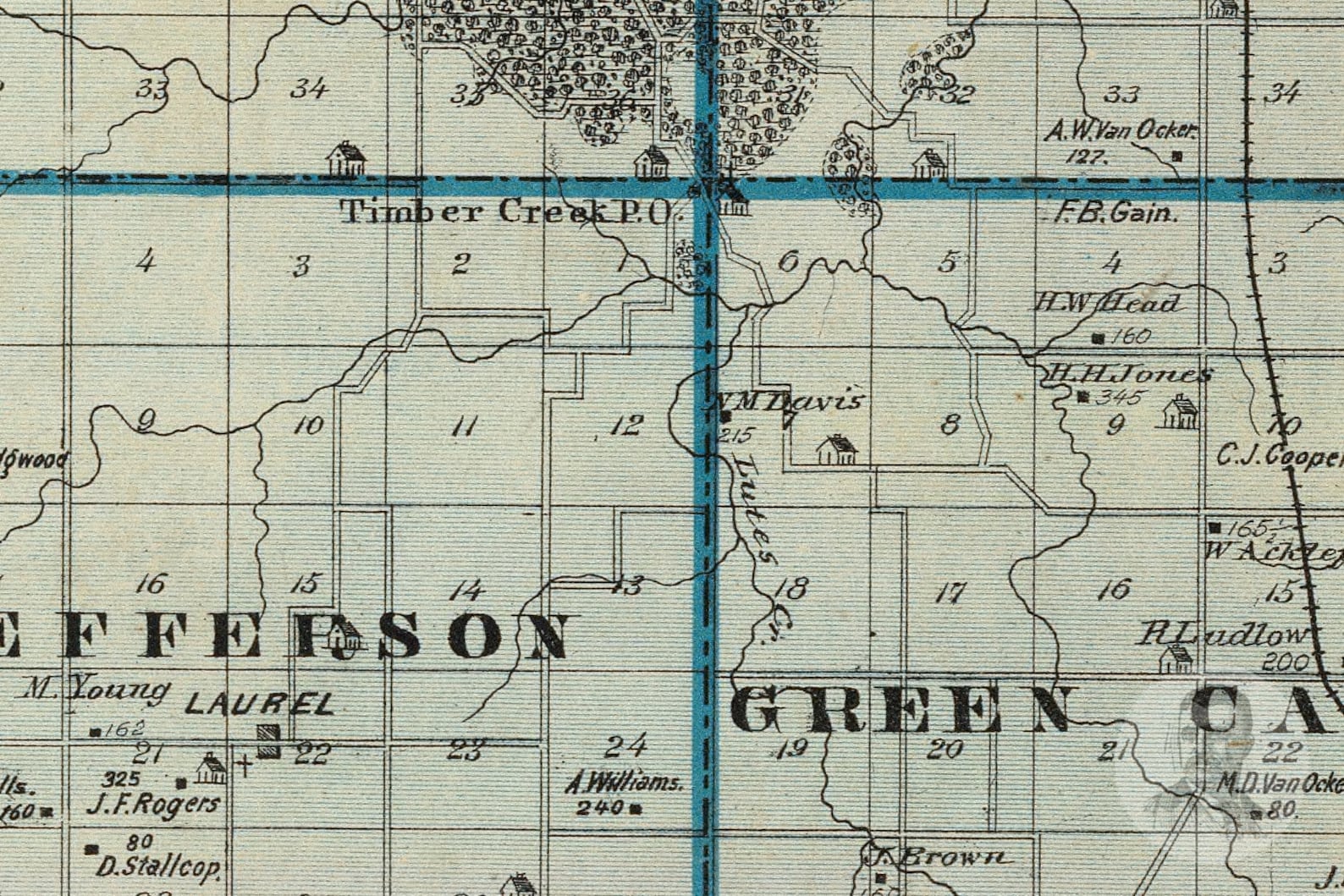 Vintage Marshall County IA Map 1875 Old Iowa Map Historical Etsy