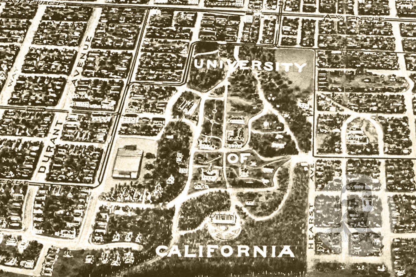 Vintage Berkeley Map 1909 Old Map of Berkeley California Etsy
