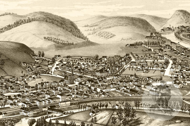 vintage-deposit-map-1887-old-map-of-deposit-new-york-etsy