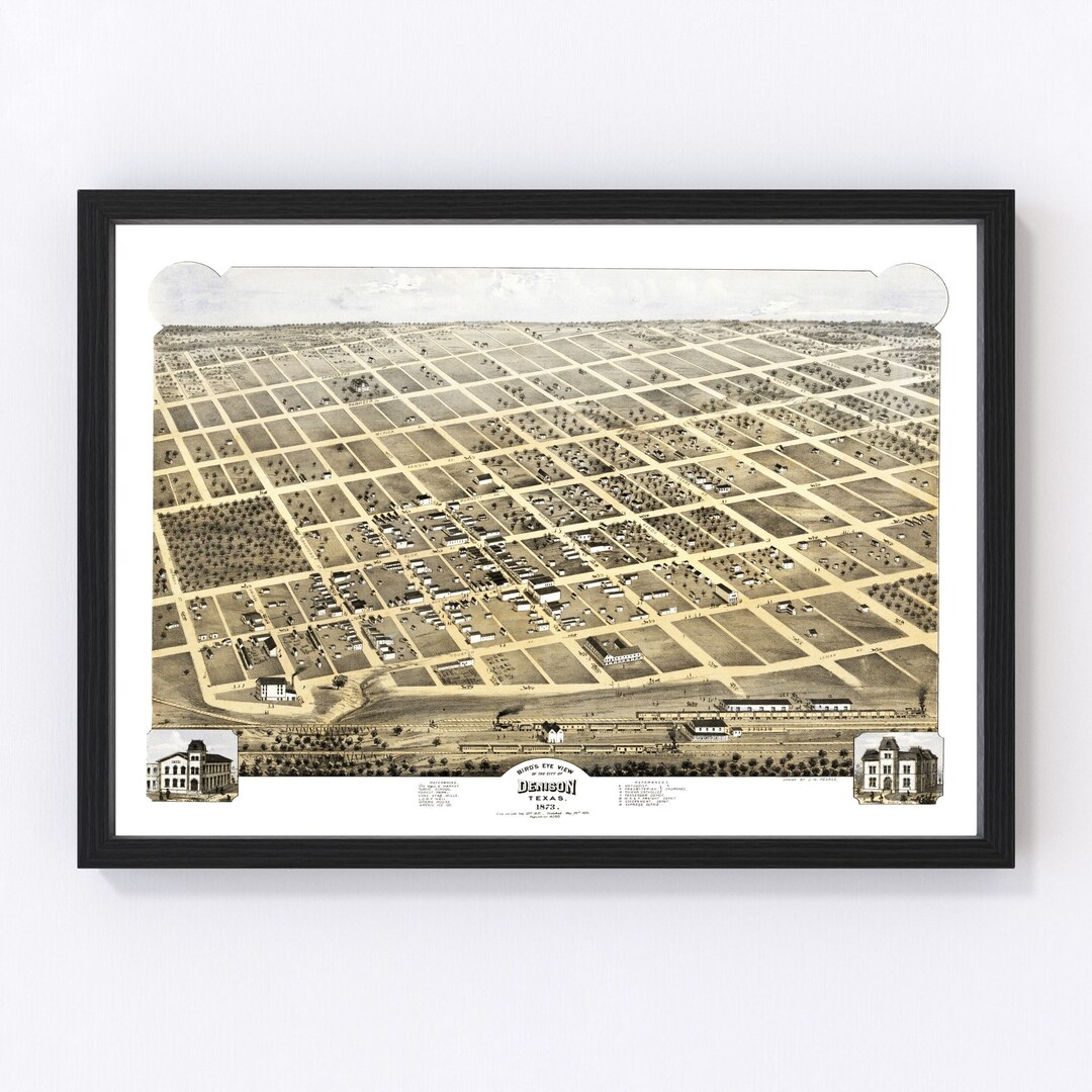 Denison Map 1873 Old Map of Denison - Il 1080xN.4329754109 4zz0