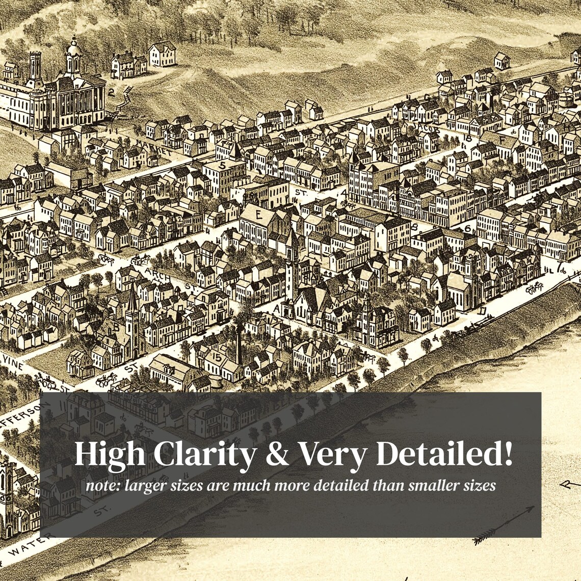 Kittanning Map 1896 Old Map of Kittanning Pennsylvania Art Etsy