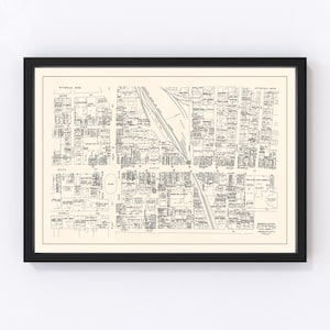 Pittsfield Map 1946, Vintage Pittsfield Map, Old Pittsfield Massachusetts Art, Wall Art Gift for Pittsfield History Lovers Retro Decor