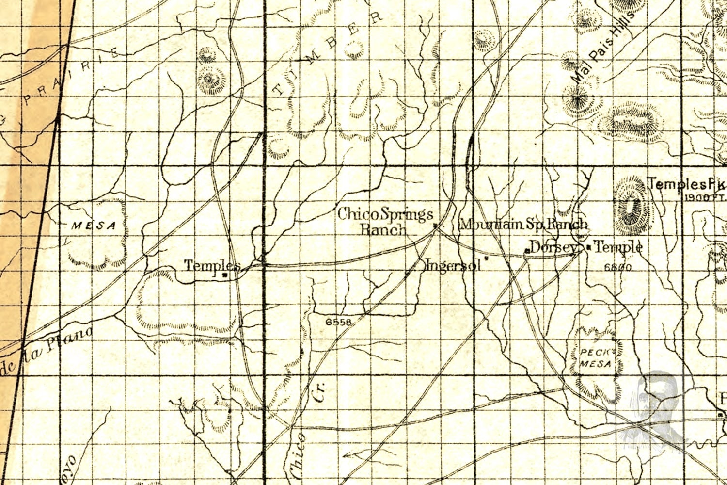 Vintage Colfax County Map 1889 Old Map of Colfax County New Etsy