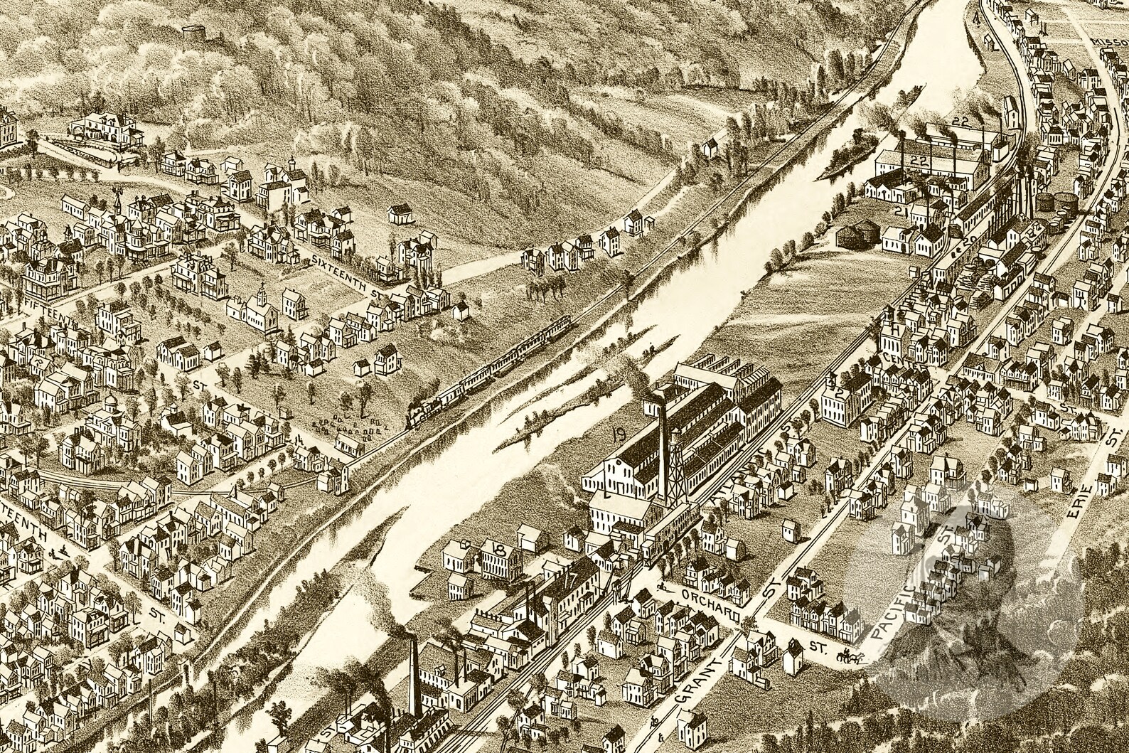 Vintage Franklin Map 1901 Old Map of Franklin Pennsylvania | Etsy