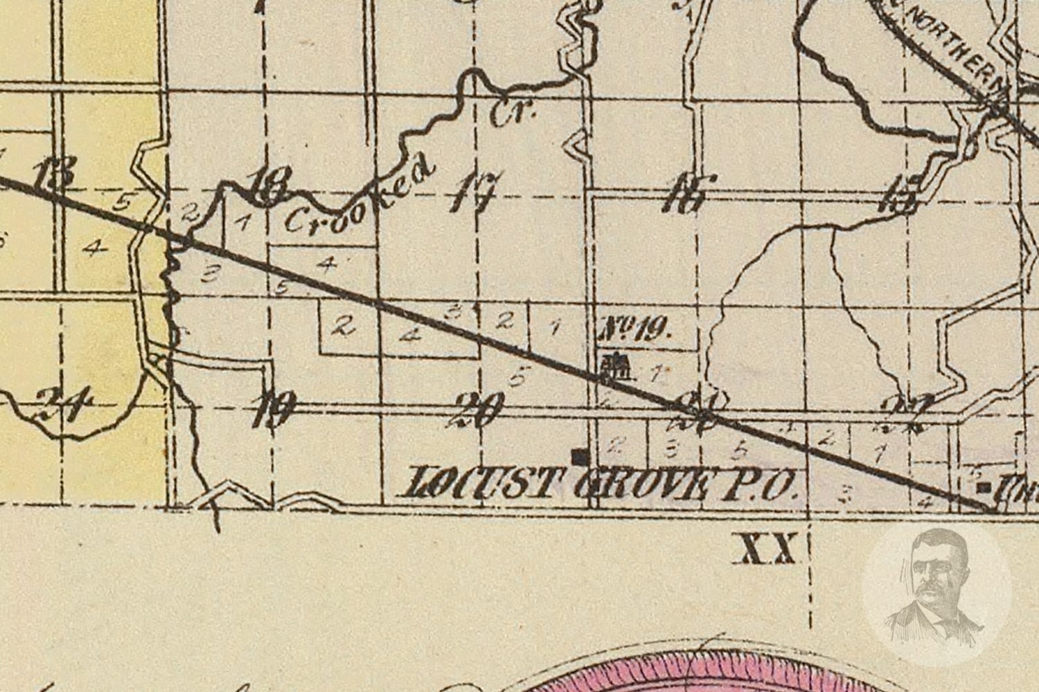 Vintage Atchison County KS Map 1887 Old Kansas Map Etsy