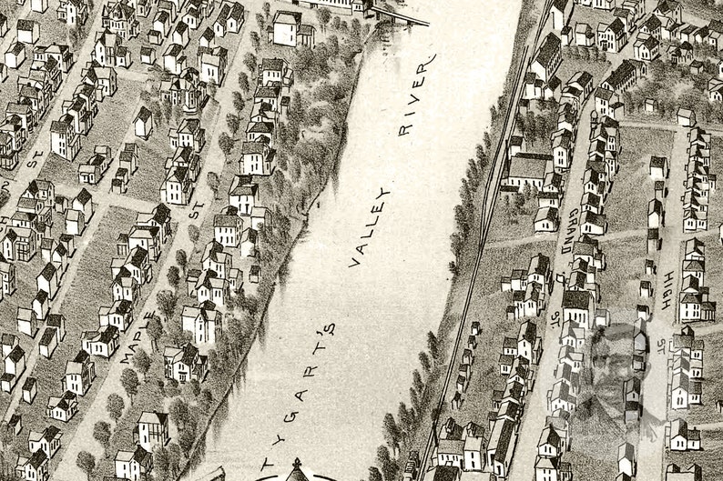 Vintage Grafton Map 1898 Old Map of Grafton West Virginia Etsy