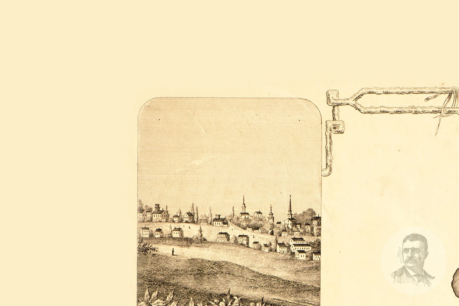 Vintage Washington County Map 1853 Washington County NY Land Etsy