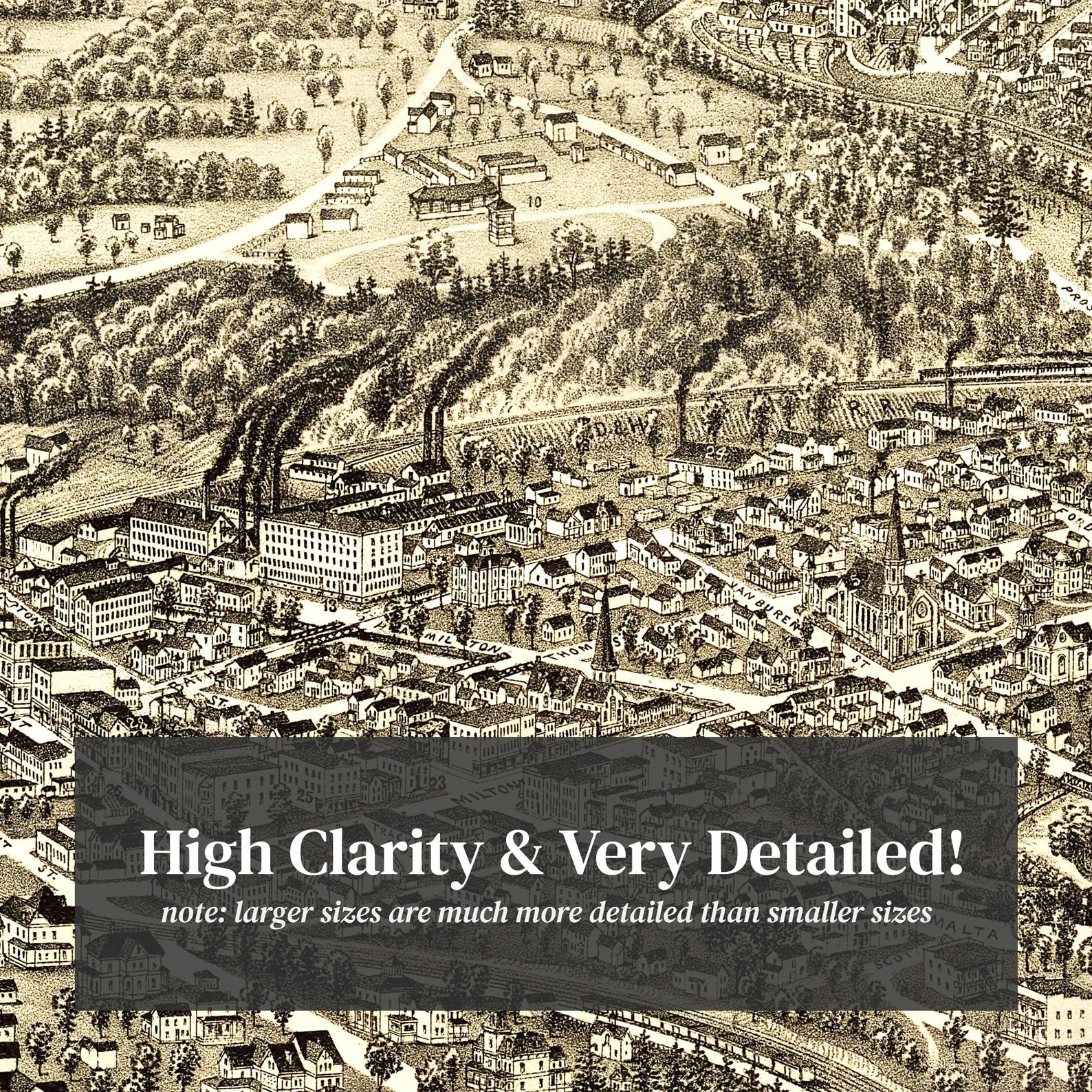 Ballston Spa Map 1890 Old Map of Ballston Spa New York Art Etsy