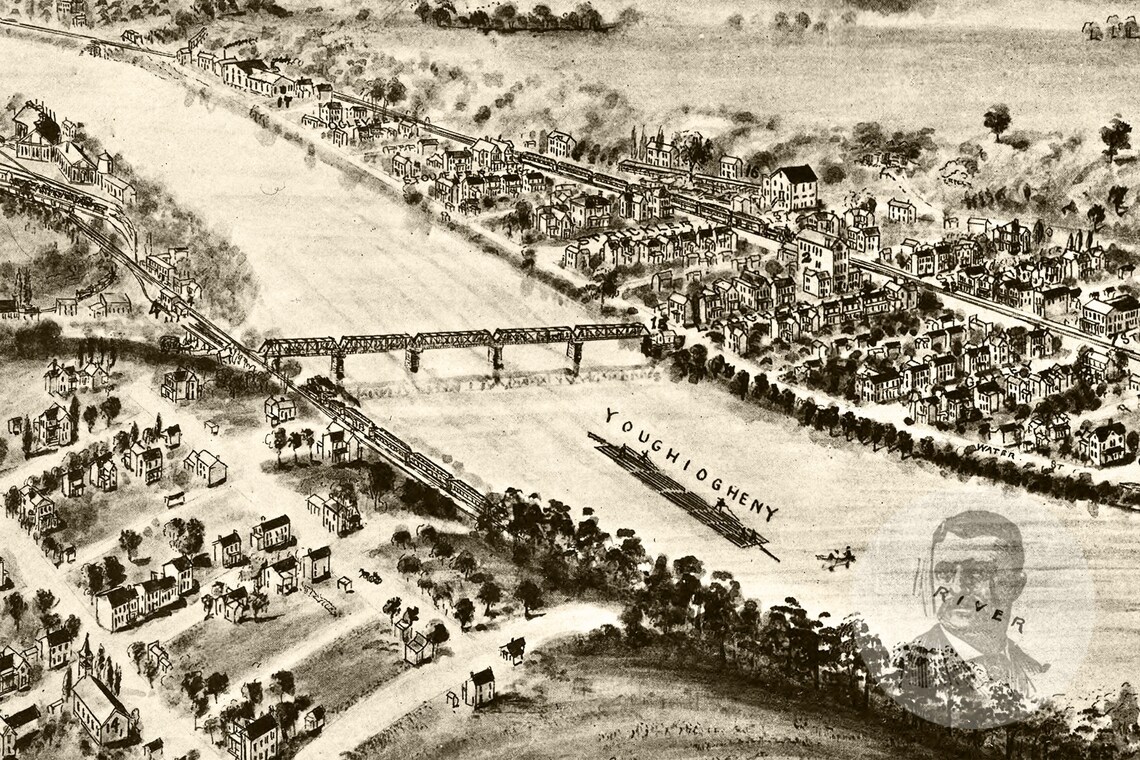 Vintage Dawson Map 1902 Old Map of Dawson Pennsylvania Etsy