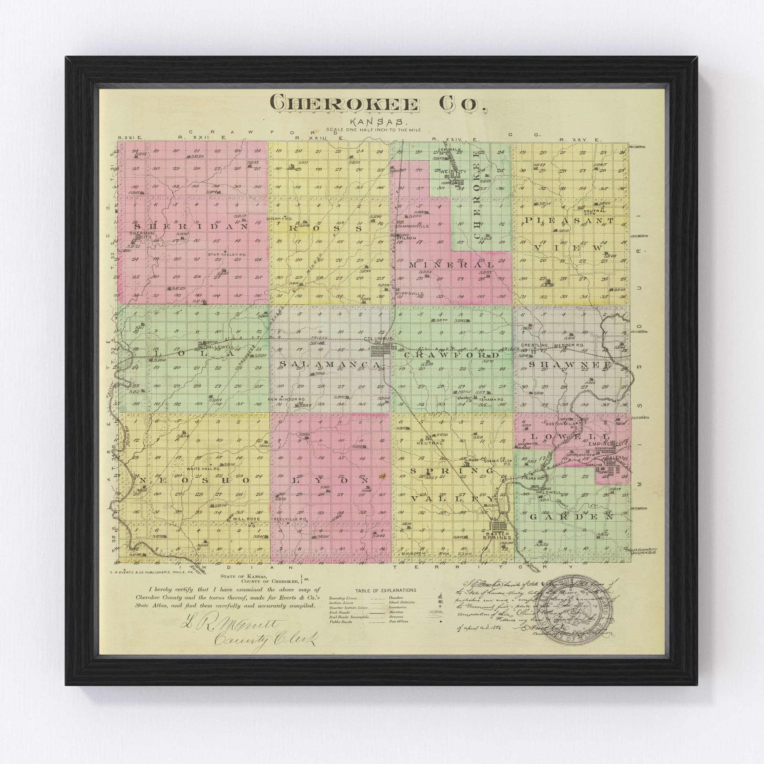 Cherokee Ks Map