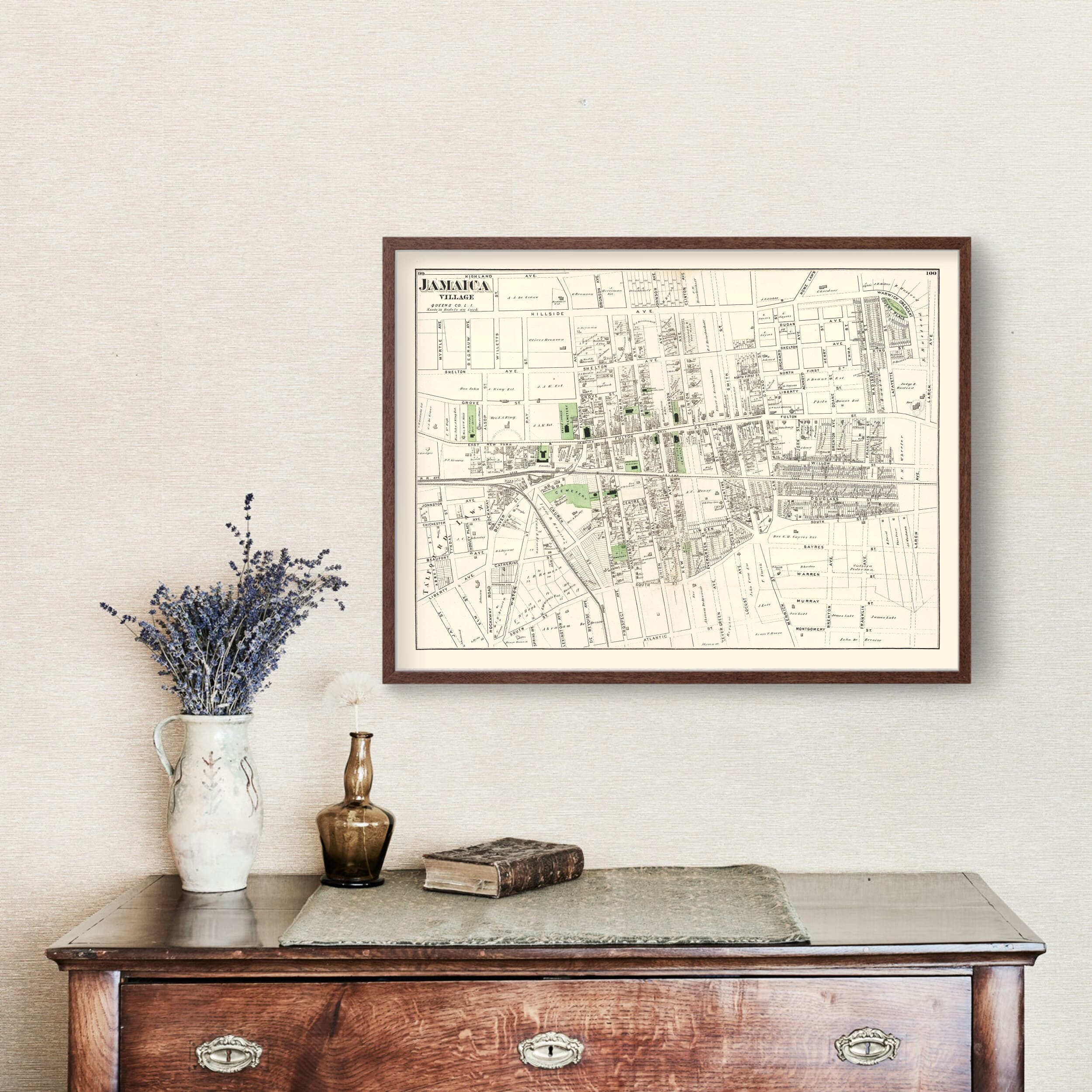 1901年 e F Cram 「JAMAICA」アンティーク 地図 Old antique map of Jamaica by J. Lattré. | Sanderus Antique Maps