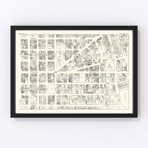 Oakland Map 1929, Vintage Oakland Map, Old Oakland California Art, Wall Art Gift for Oakland History Lovers Retro Decor
