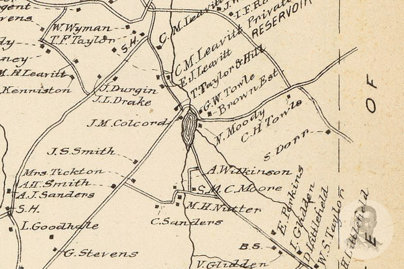 Vintage Effingham Map from 1892 Old New Hampshire Map Etsy