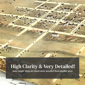 New Ulm Map 1870 Old Map of New Ulm Minnesota Art Vintage Print Framed