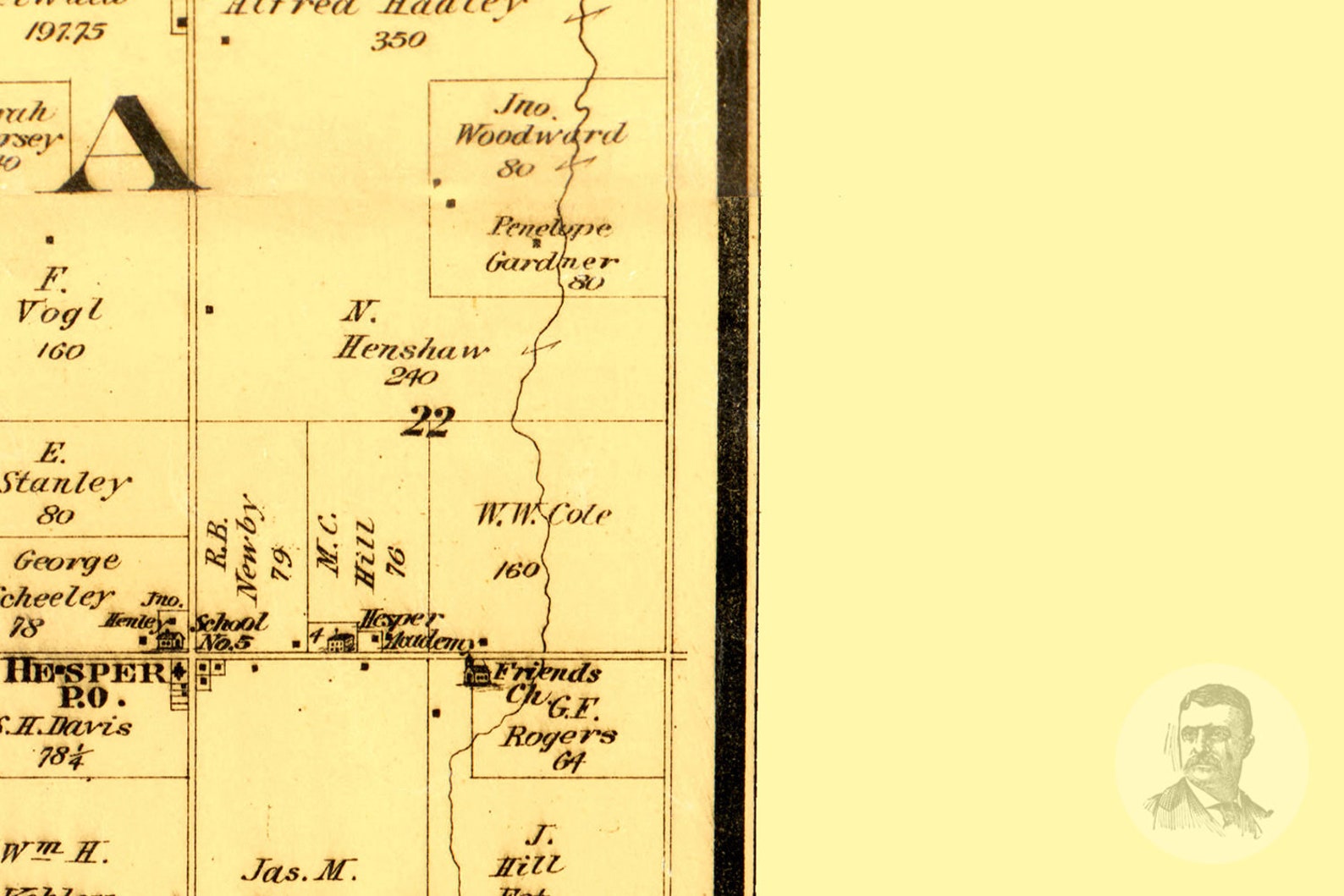 Vintage Douglas County Map 1887 Old Map of Douglas County Etsy