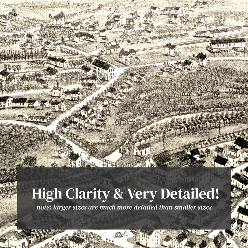 West Boylston Map 1891 Old Map of West Boylston Etsy