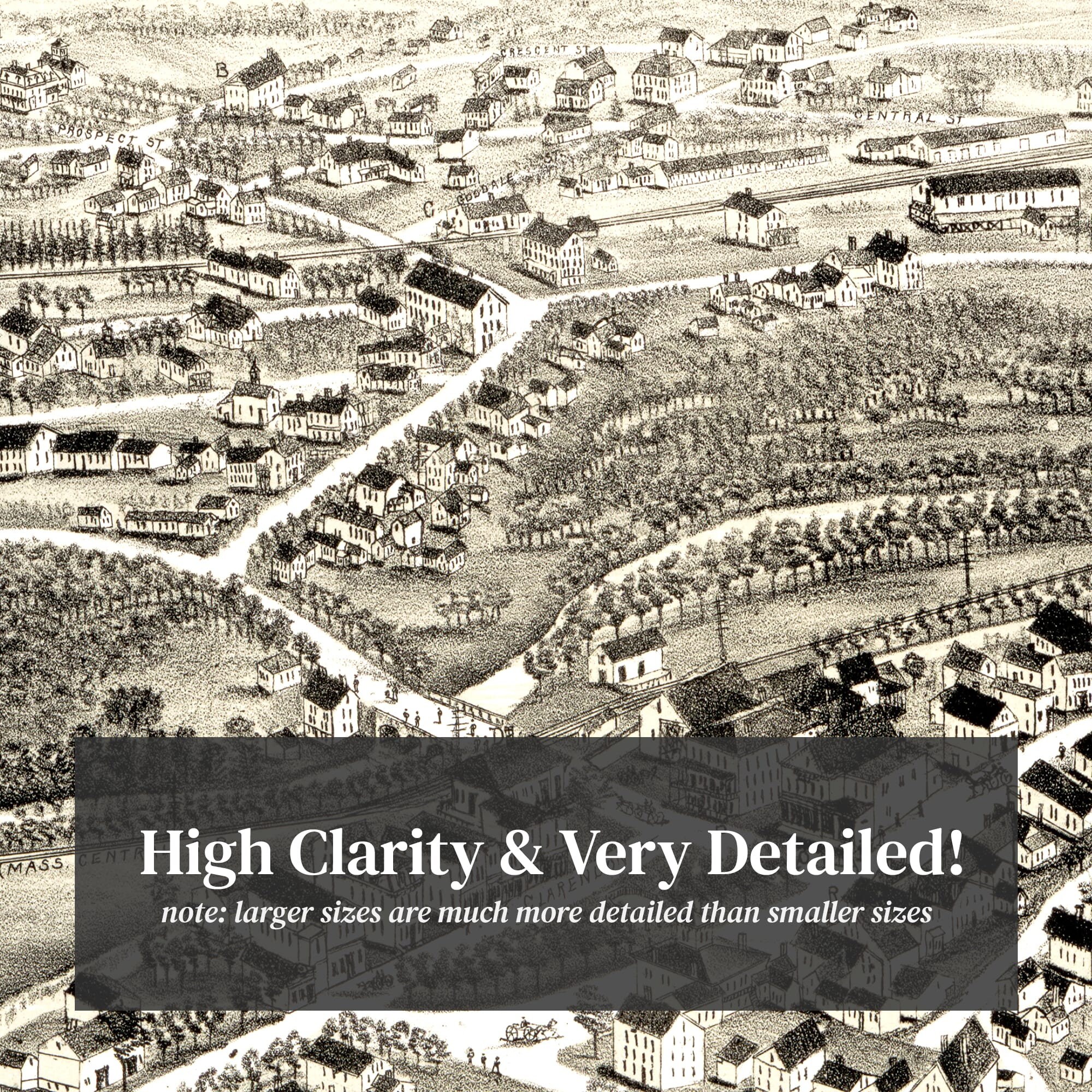 West Boylston Map 1891 Old Map of West Boylston Etsy Denmark