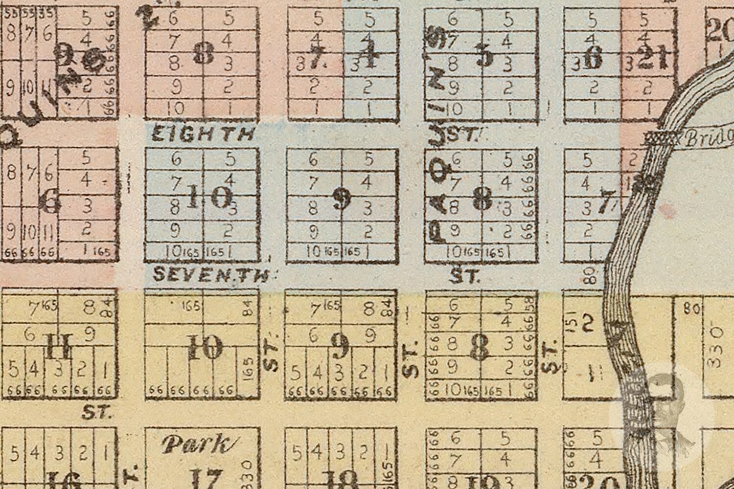 Vintage Faribault Map from 1874 Old Minnesota Map Historic Etsy