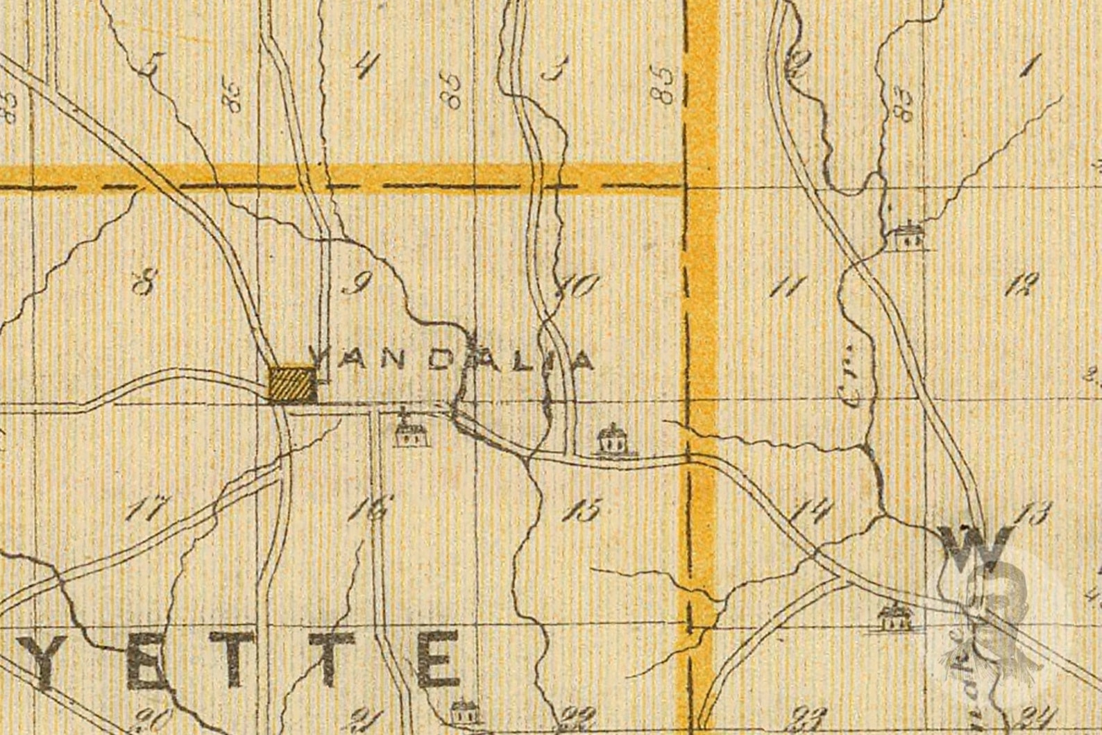Vintage Owen County IN Map 1876 Old Indiana Map Historical Etsy