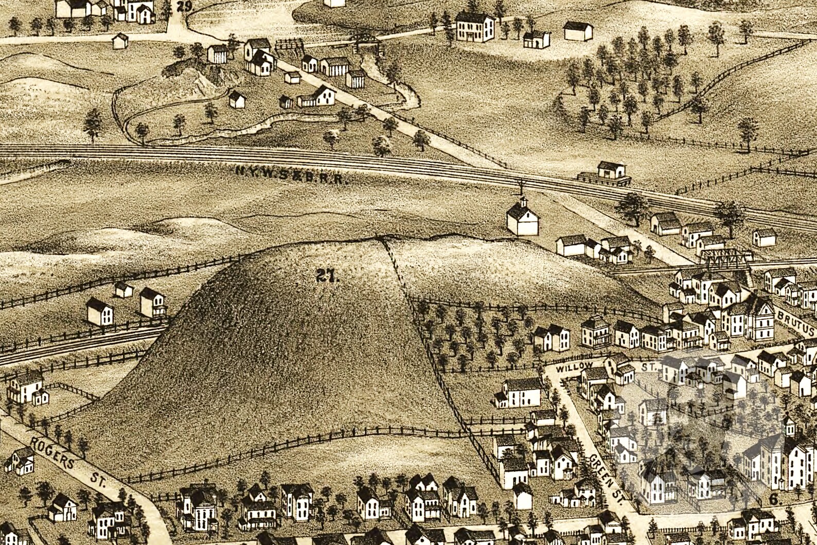 Vintage Weedsport Map 1885 Old Map of Weedsport New York Etsy