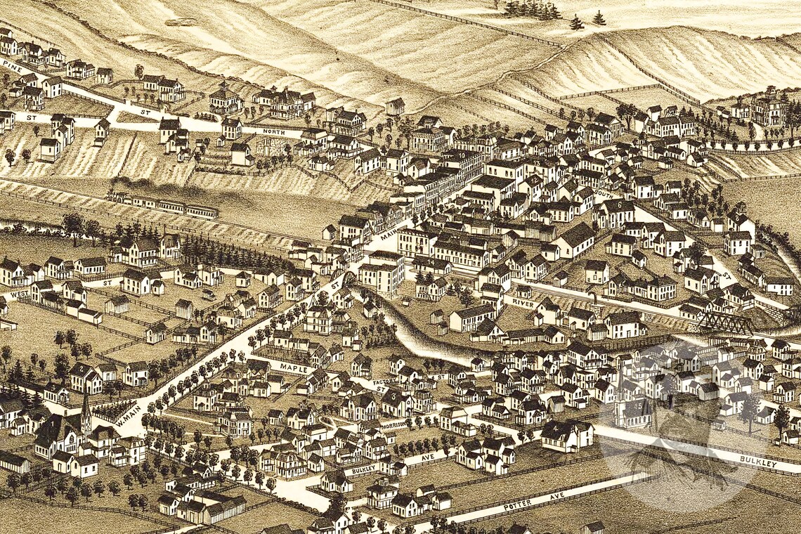 Vintage Granville Map 1886 Old - Il 1140xN.1906212237 Bo1e