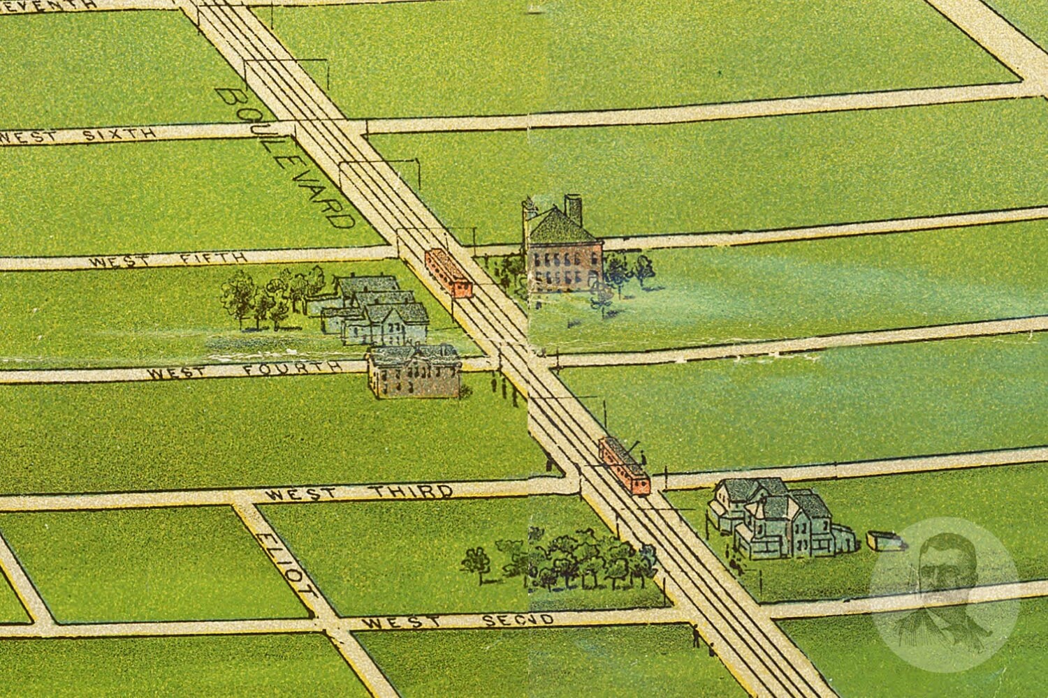 Vintage Depew Map 1898 Old Depew New York Map Historic NY Etsy