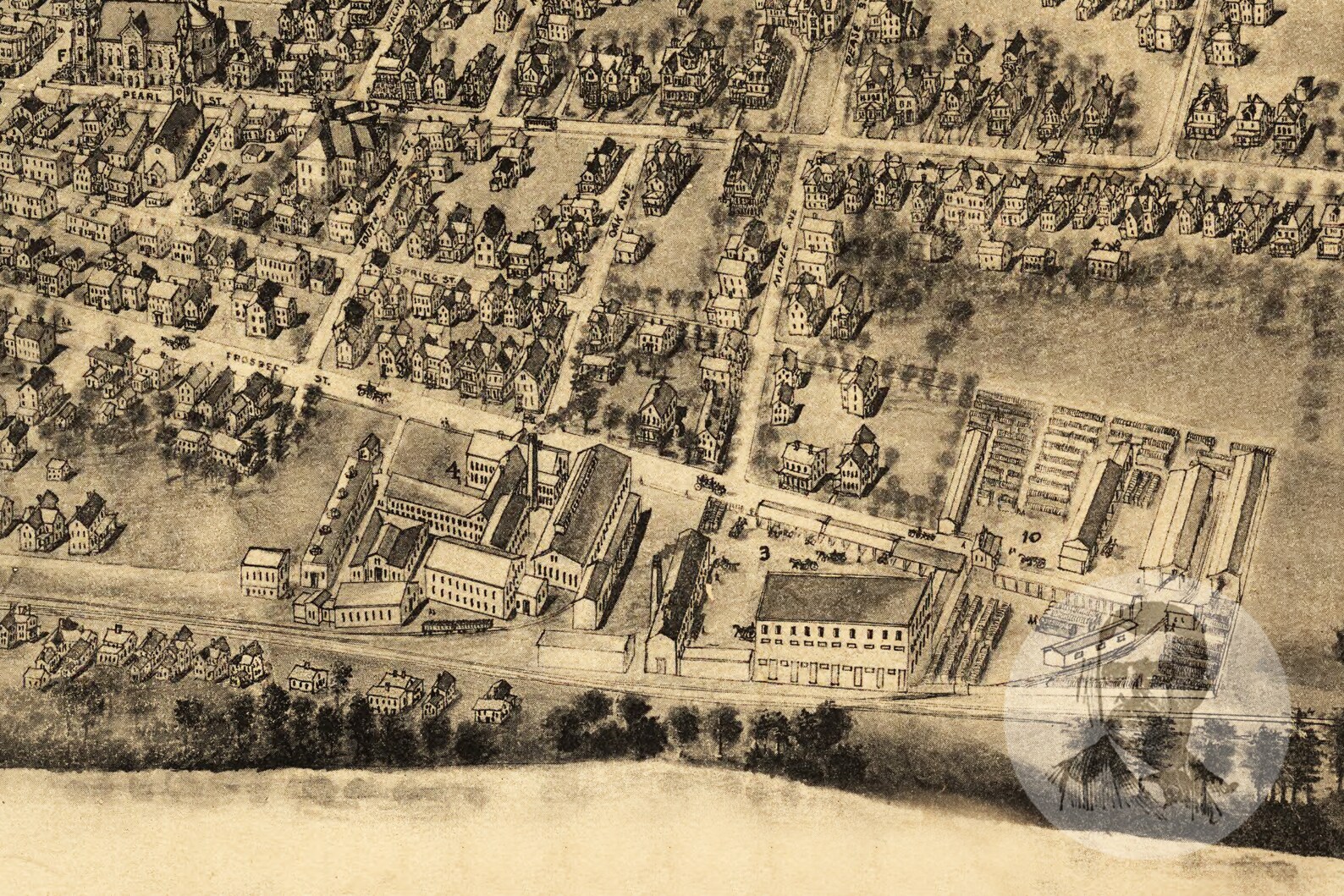 Vintage Thompsonville Enfield Map 1908 Old Map of Etsy