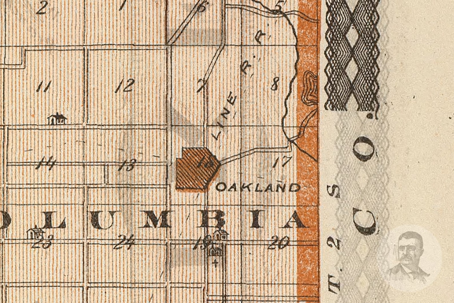 Vintage Gibson County IN Map 1876 Old Indiana Map Etsy