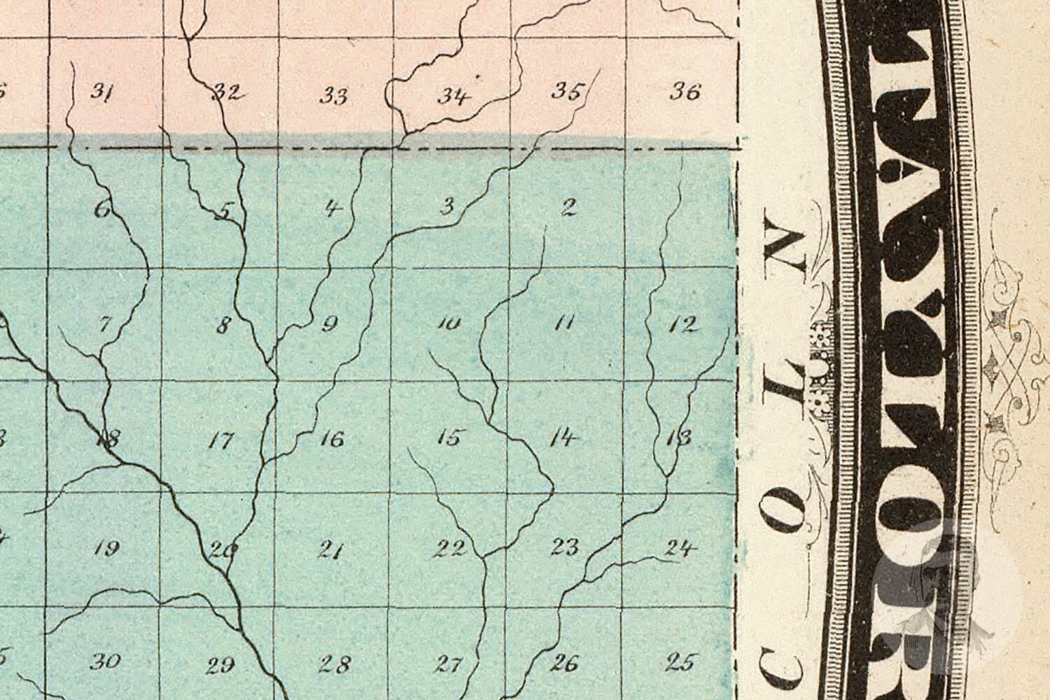 Vintage Taylor County WI Map 1878 Old Wisconsin Map Etsy