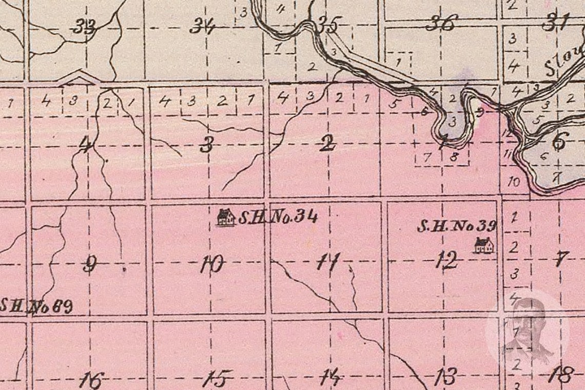 Vintage Neosho County KS Map 1887 Old Kansas Map Historical Etsy