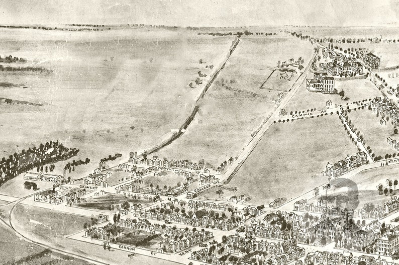 Vintage Chestertown Map 1907 Old Map of Chestertown Etsy