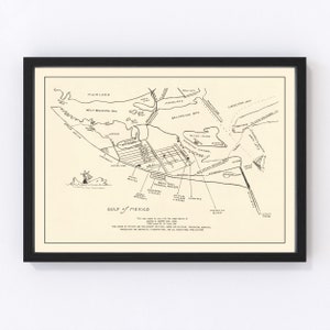 Galveston Map 1922, Vintage Galveston Map, Old Galveston Texas Art, Wall Art Gift for Galveston History Lovers Retro Decor