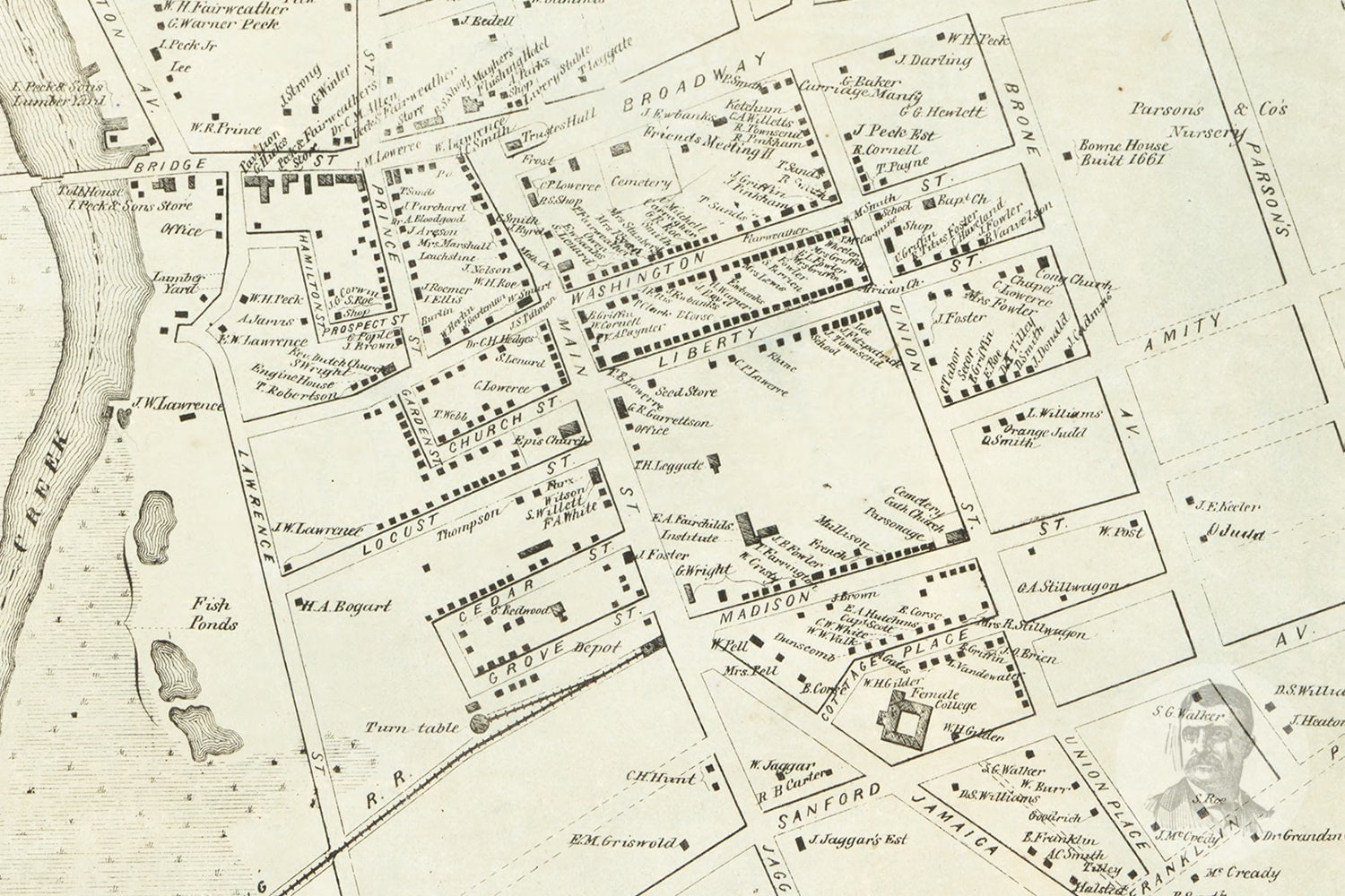 Vintage Queens County Map 1859 Old Map of Queens County New Etsy