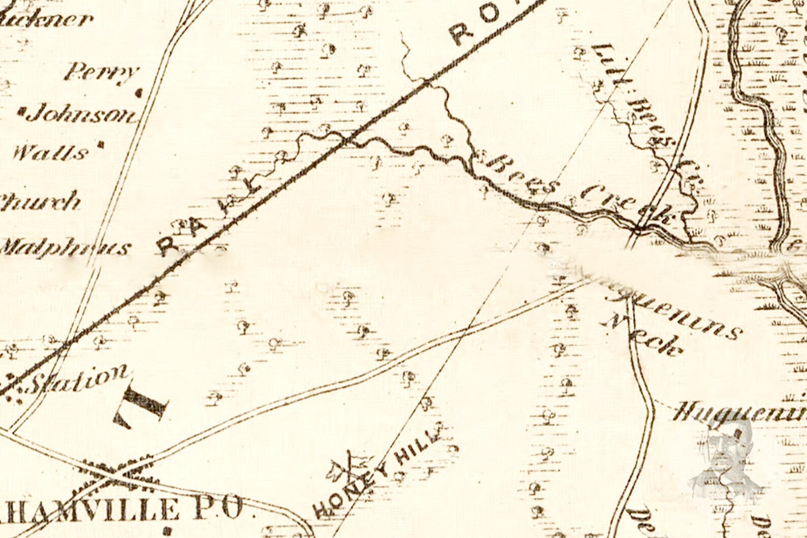 Vintage Beaufort County Map 1873 Old Map of Beaufort County Etsy