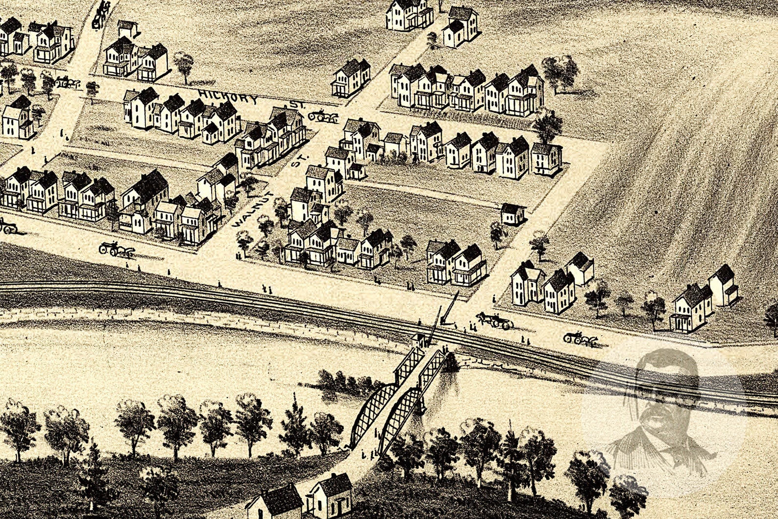 Vintage Peckville Map 1892 Old Map of Peckville Etsy