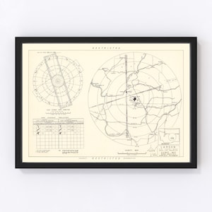 Myrtle Beach Air Base Map 1952, Vintage Myrtle Beach Air Base Map, Old Myrtle Beach Air Base Art, Wall Art Gift for Myrtle Beach Air Base Hi