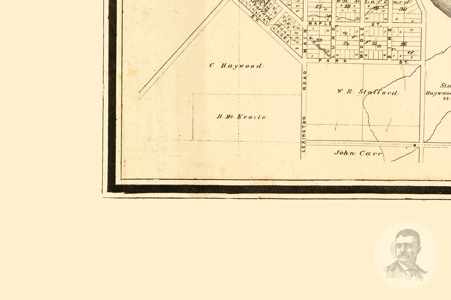 Vintage Huron County Map 1875 Old Map of Huron County | Etsy