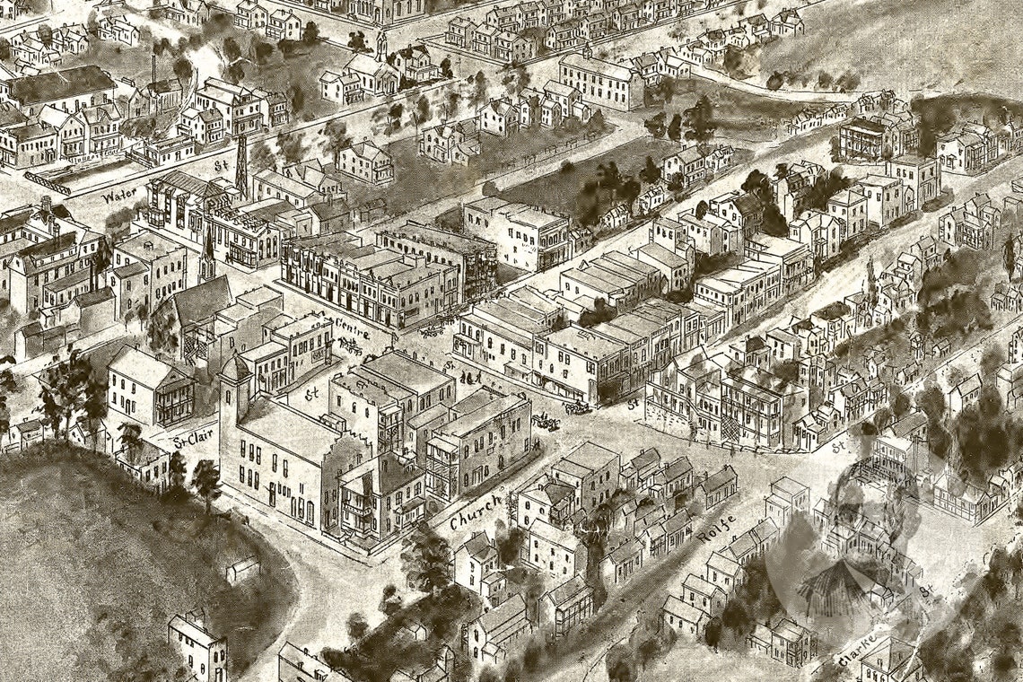 Vintage Pocahontas Map 1911 Old Map of Pocahontas Virginia Etsy