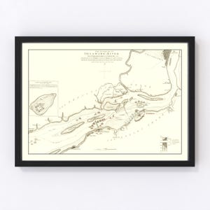 New England Map 1778, Vintage New England Map, Old New England Art, Wall Art Gift for New England History Lovers Retro Decor