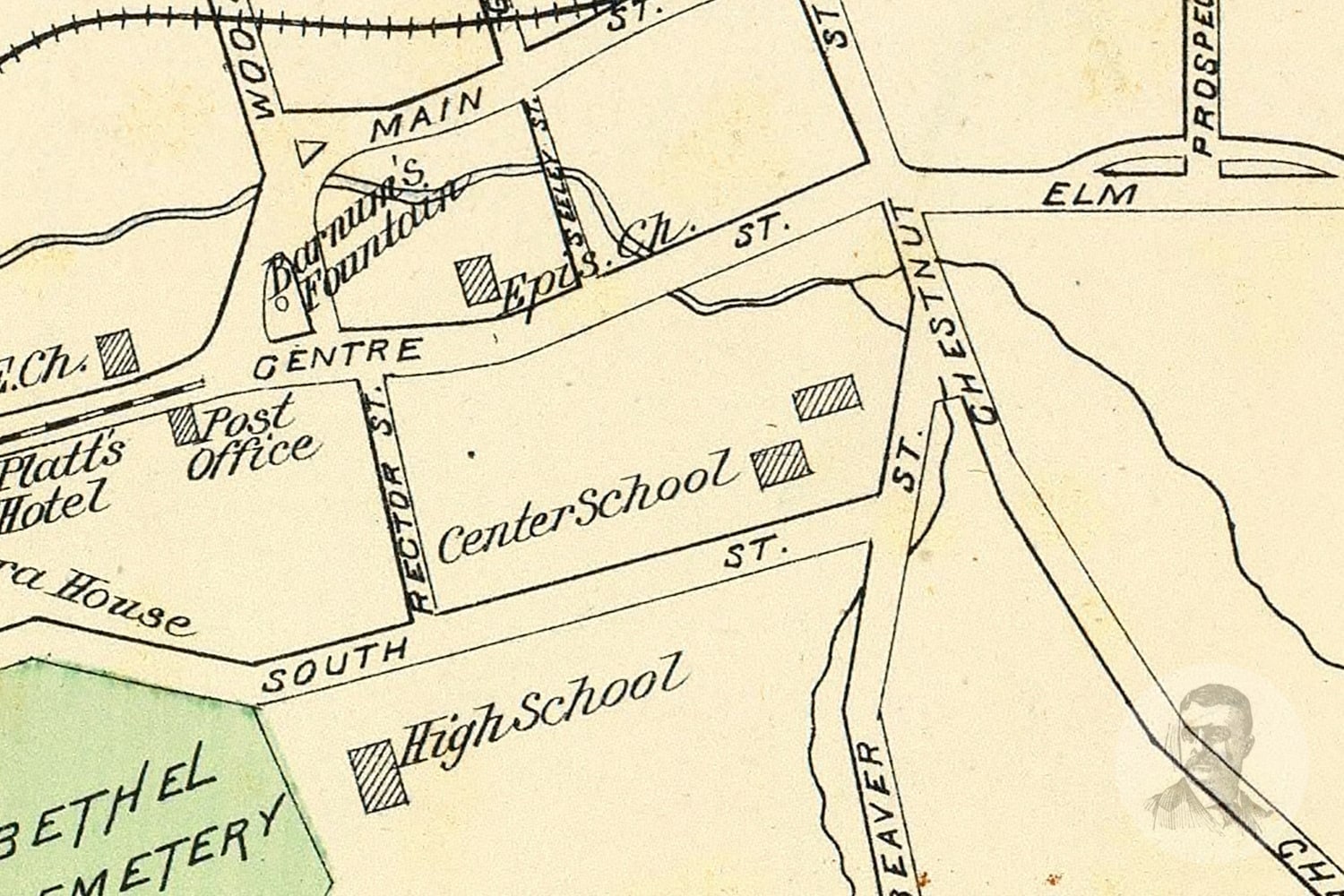 Vintage Bethel Map from 1893 Old Connecticut Map Historic Etsy