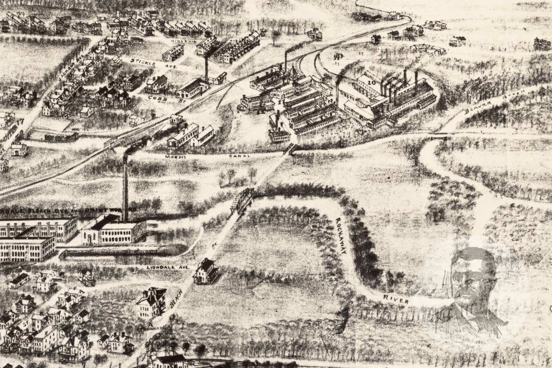 Vintage Rockaway Map 1902 Old Map of Rockaway New Jersey Etsy