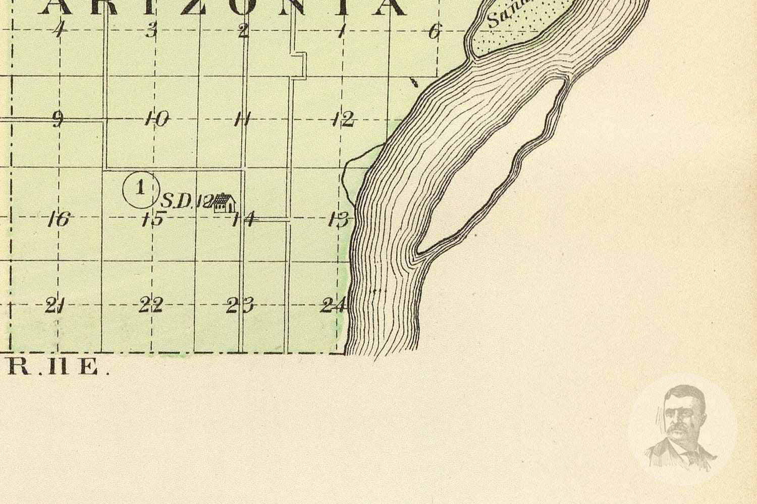 Vintage Burt County NE Map 1885 Old Nebraska Map Historical Etsy