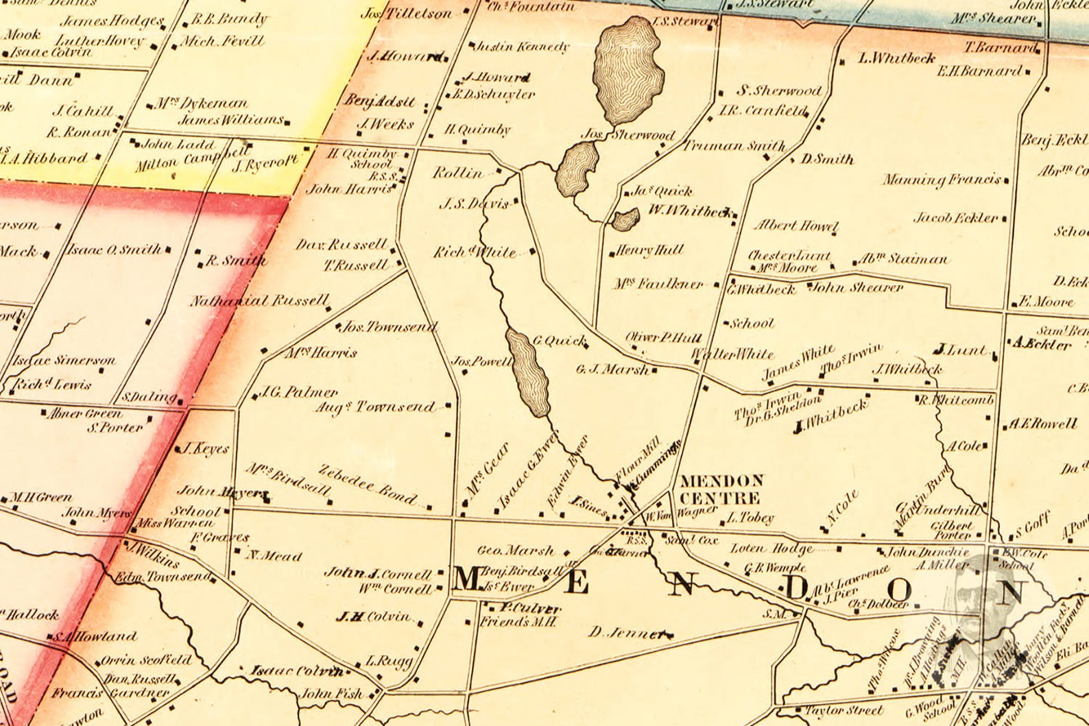 Monroe County New York 1852 Old Map Reprint Old Maps vrogue.co