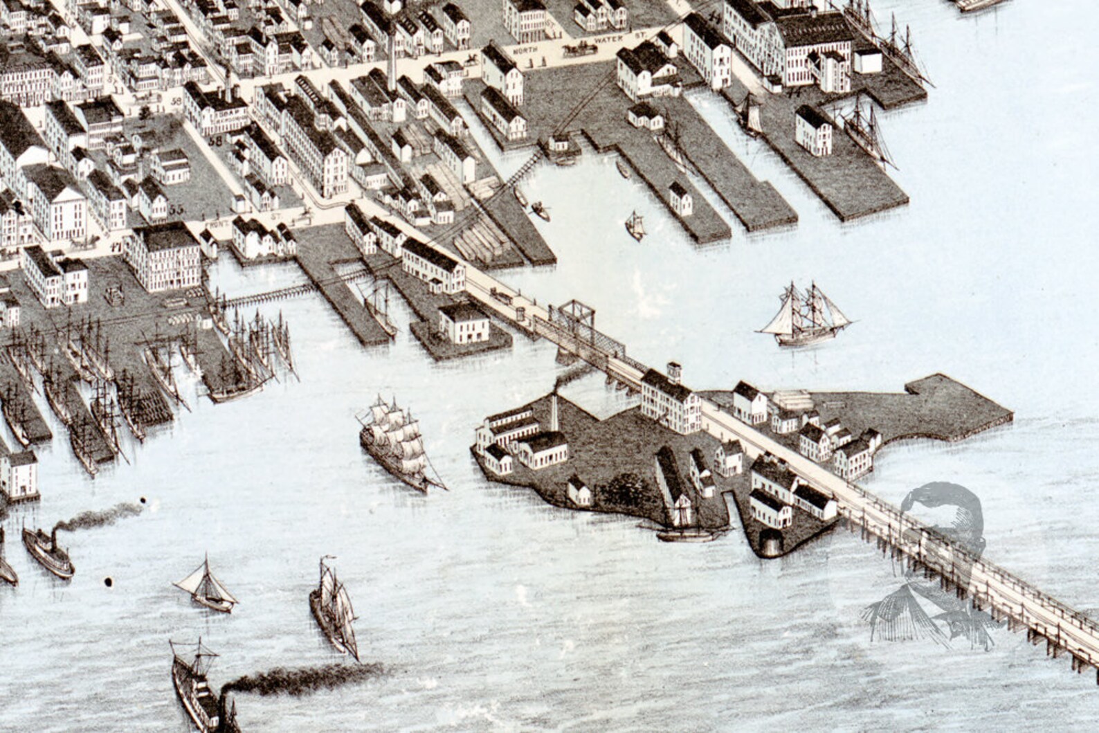 New Bedford Massachusetts Wall Map Premium Style By M vrogue.co