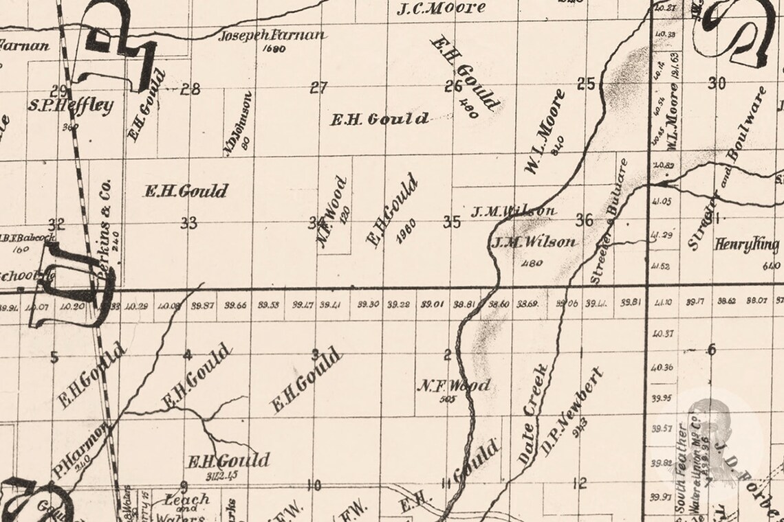 Vintage Butte County Map 1886 Old Map of Butte County Etsy