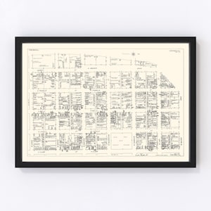 Chicago Map 1929, Vintage Chicago Map, Old Chicago Illinois Art, Wall Art Gift for Chicago History Lovers Retro Decor
