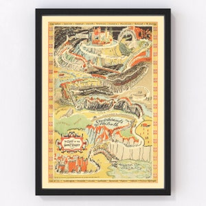 Germany Map 1806, Vintage Germany Map, Old Germany Art, Wall Art Gift for Germany History Lovers Retro Decor