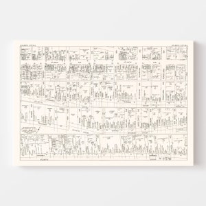 Atlantic City Map 1947 - Old Map of Atlantic City Business Section New Jersey Art Vintage Print ...