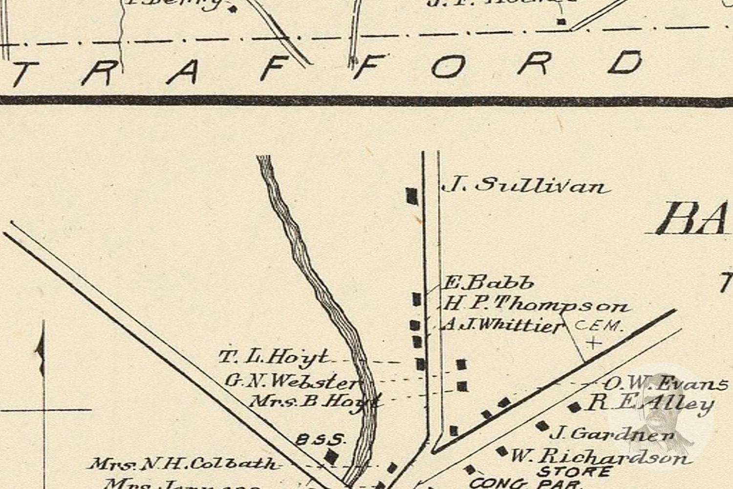 Vintage Barnstead Map from 1892 Old New Hampshire Map Etsy